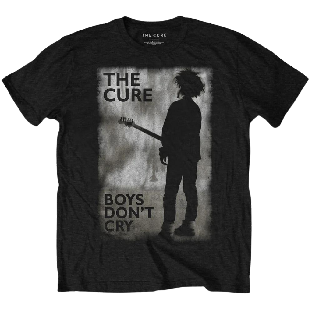 Boys Don't Cry Tee (Greyscale) - Merch Jungle - Official The Cure band t-shirts and band merch.