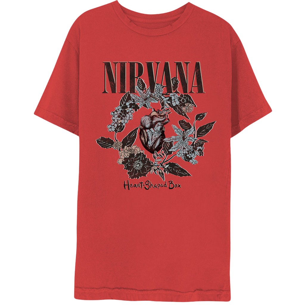 Heart-Shaped Box Tee - Merch Jungle - Official Nirvana band t-shirts and band merch.