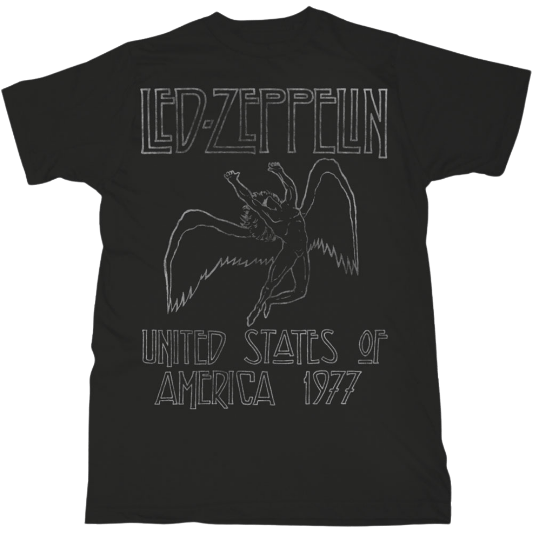 USA '77 Tee - Merch Jungle - Official Led Zeppelin band merchandise.