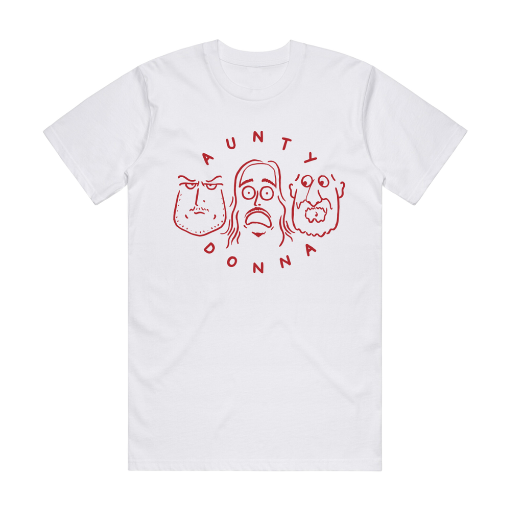 White Faces Tee - Merch Jungle - Official Aunty Donna band t-shirts and band merch.