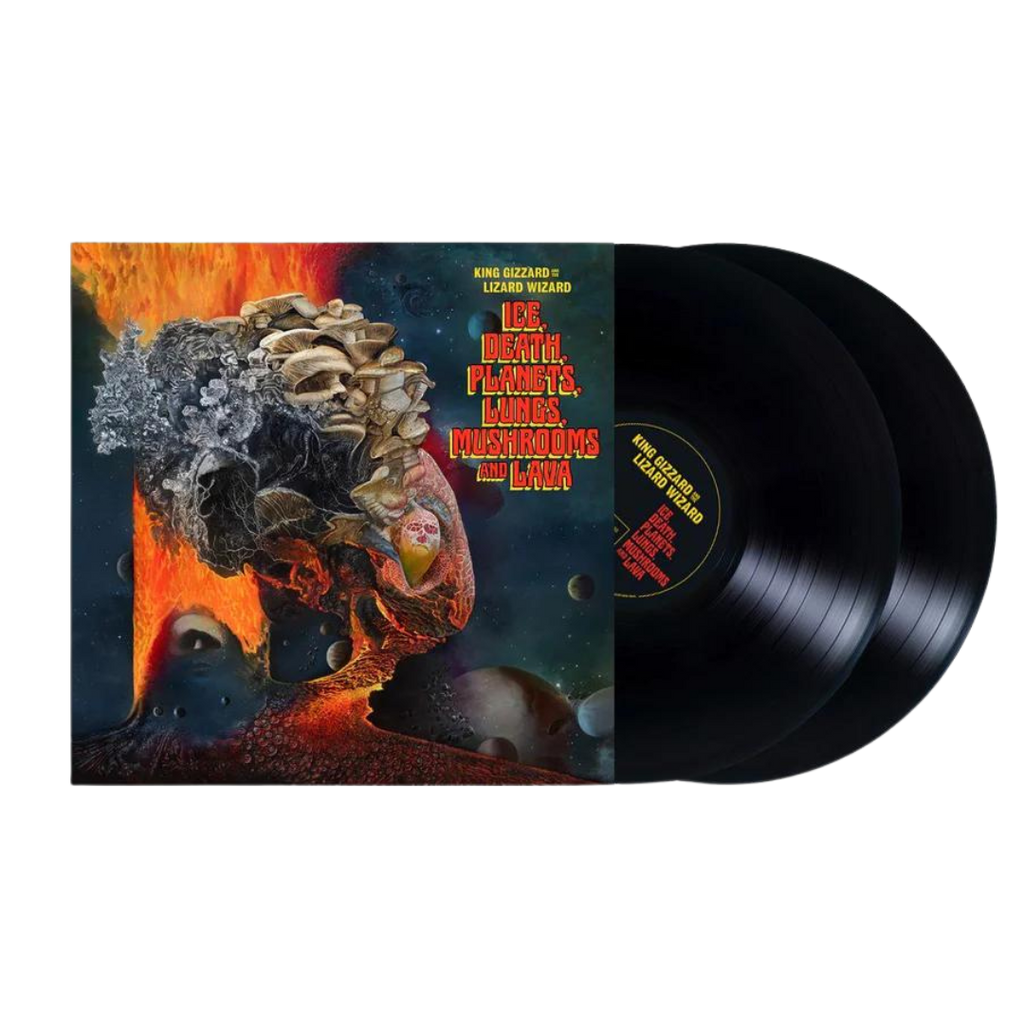 Ice, Death, Planets, Lungs, Mushrooms And Lava (Recycled Black Vinyl) - Merch Jungle - Official King Gizzard & The Lizard Wizard band t-shirts and band merch.