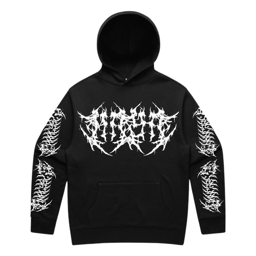 Metal Text Hood - Merch Jungle - Official MAY-A band t-shirts and band merch.