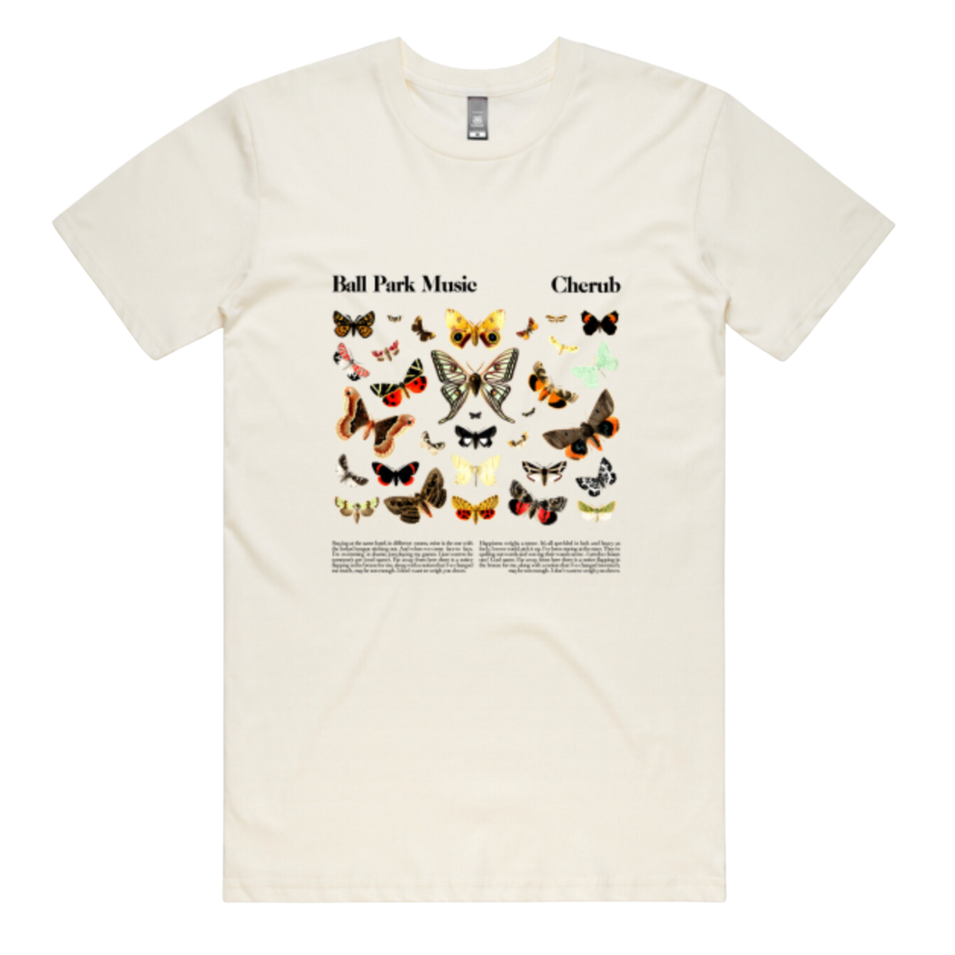 Cherub Butterfly Tee - Merch Jungle - Official Ball Park Music band t-shirts and band merch.