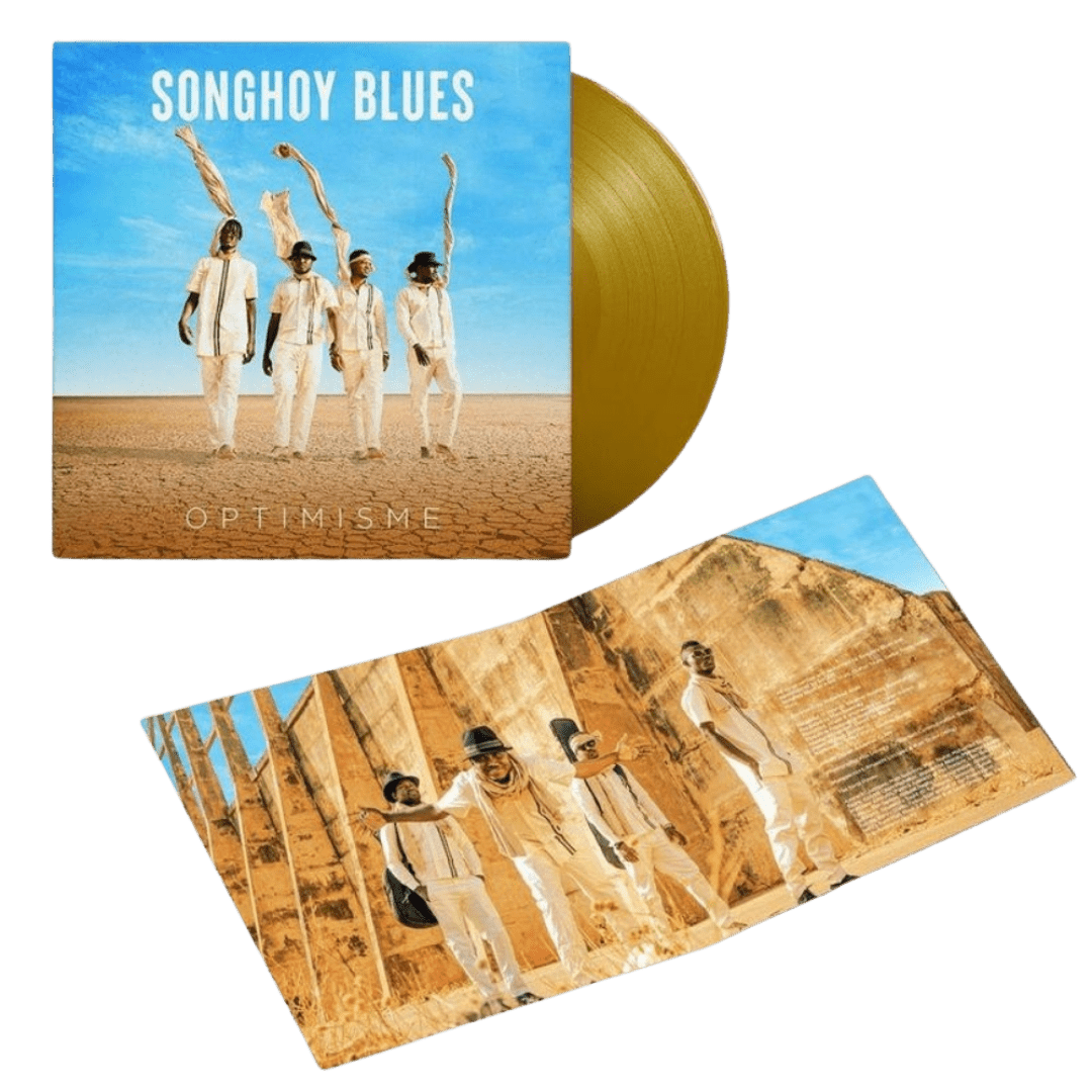 Songhoy Blues - Optimisme (Limited Edition Gold Vinyl) - Merch Jungle - Official Songhoy Blues band t-shirts and band merch.