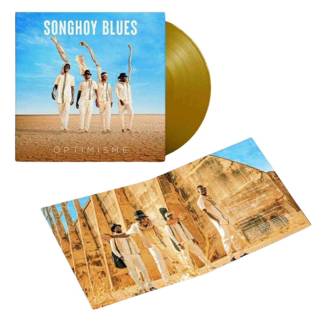 Songhoy Blues - Optimisme (Limited Edition Gold Vinyl) - Merch Jungle - Official Songhoy Blues band t-shirts and band merch.