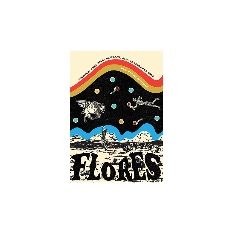 Wyatt Flores / Event Poster - Brisbane #2 - Merch Jungle - Official Wyatt Flores music and merch
