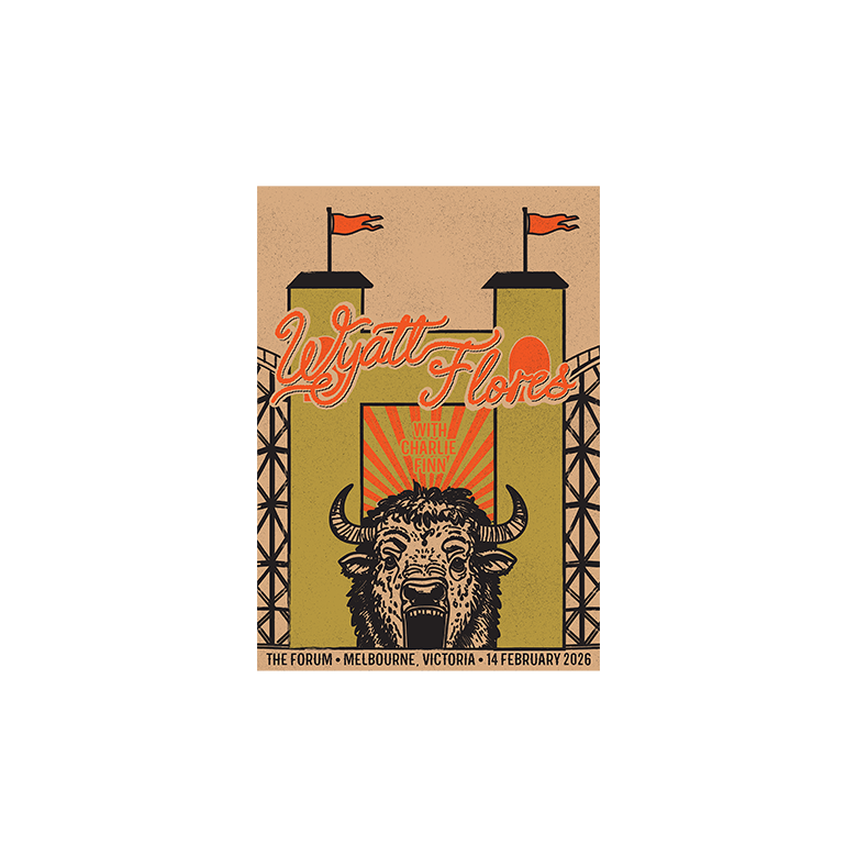 Wyatt Flores / Event Poster - Melbourne #1 - Merch Jungle - Official Wyatt Flores music and merch