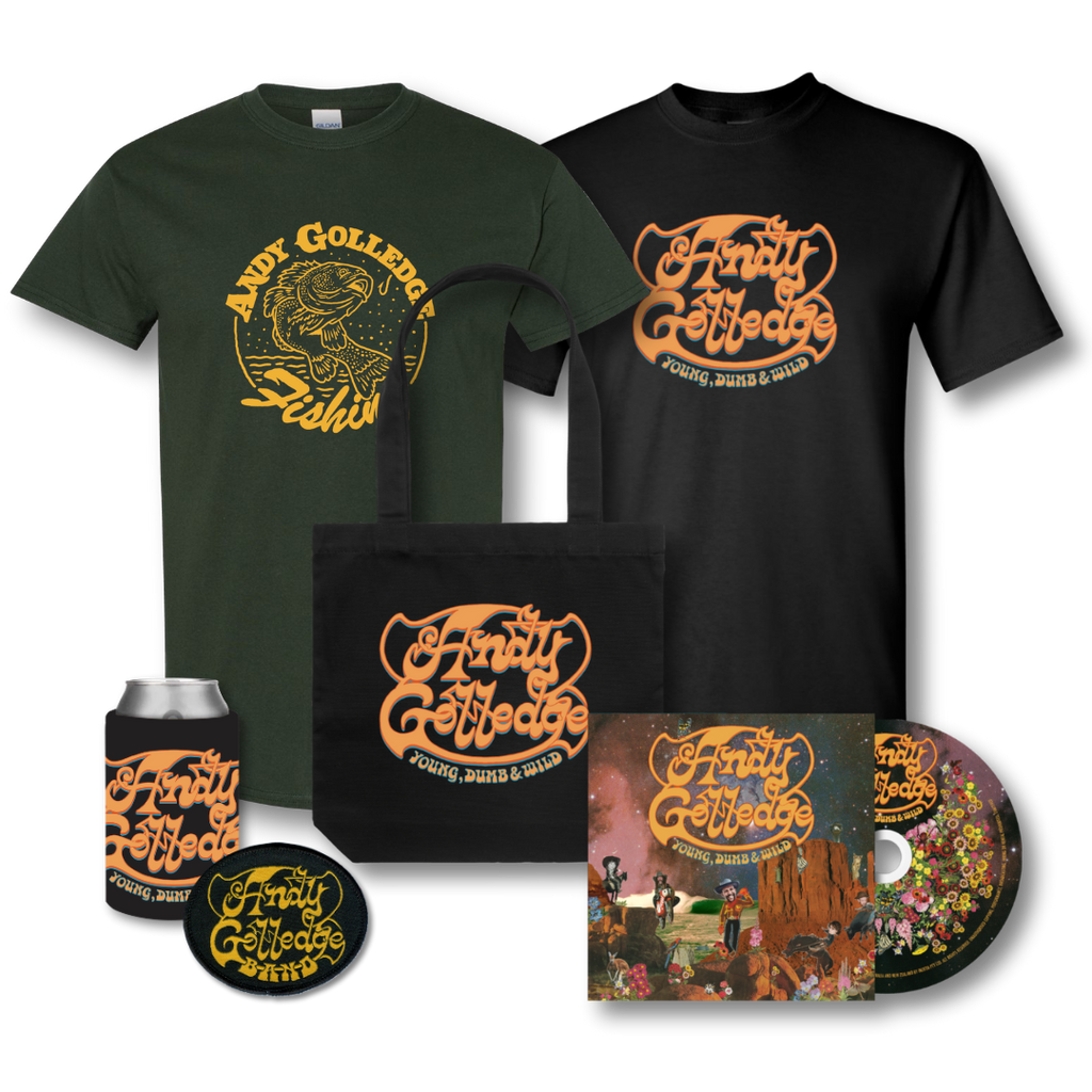 Andy Golledge / Ultimate Young, Dumb & Wild CD Bundle - Merch Jungle - Official Andy Golledge band t-shirts and band merch.