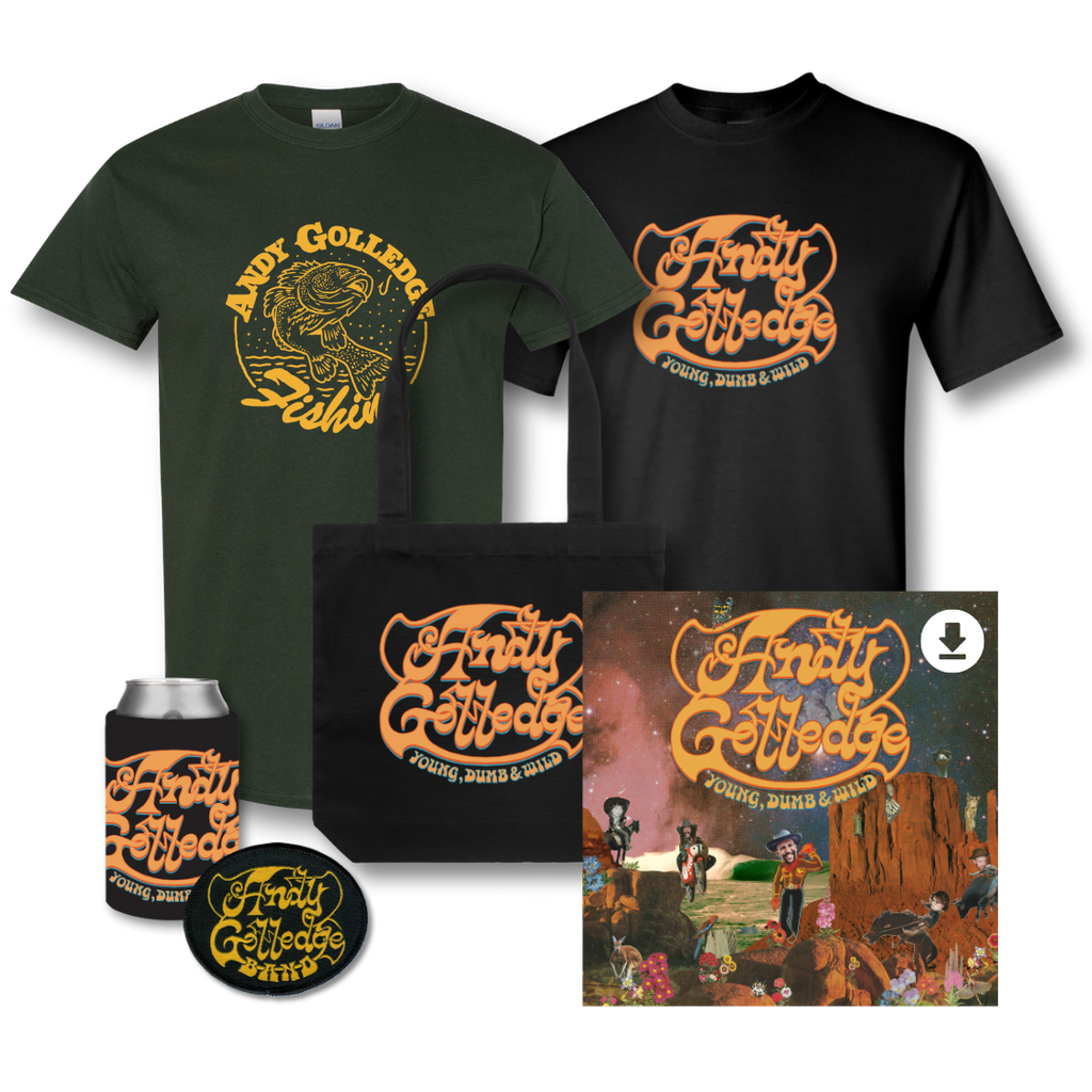 Andy Golledge / Ultimate Young, Dumb & Wild Bundle - Merch Jungle - Official Andy Golledge band t-shirts and band merch.