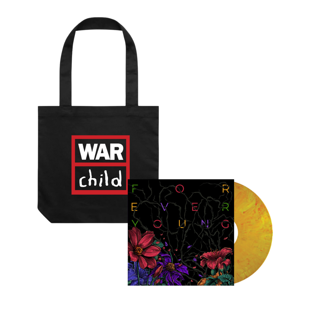 War Child / Forever Young Vinyl + Logo Tote - Merch Jungle - Official War Child music and merch