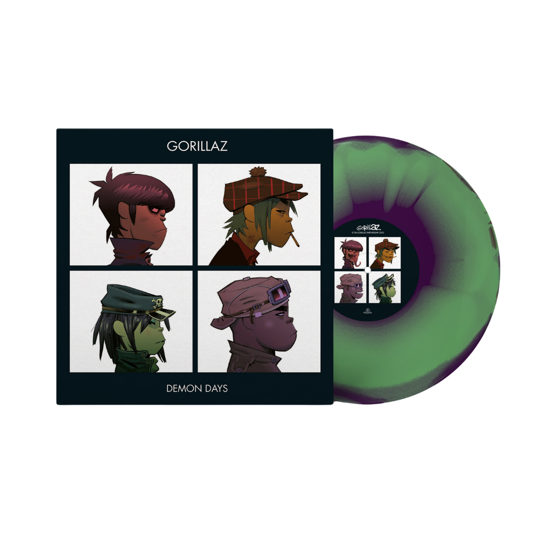 Gorillaz / Demon Days (Limited Green, Purple, and Red, Half-Speed Vinyl) - Merch Jungle - Official Gorillaz music and merch
