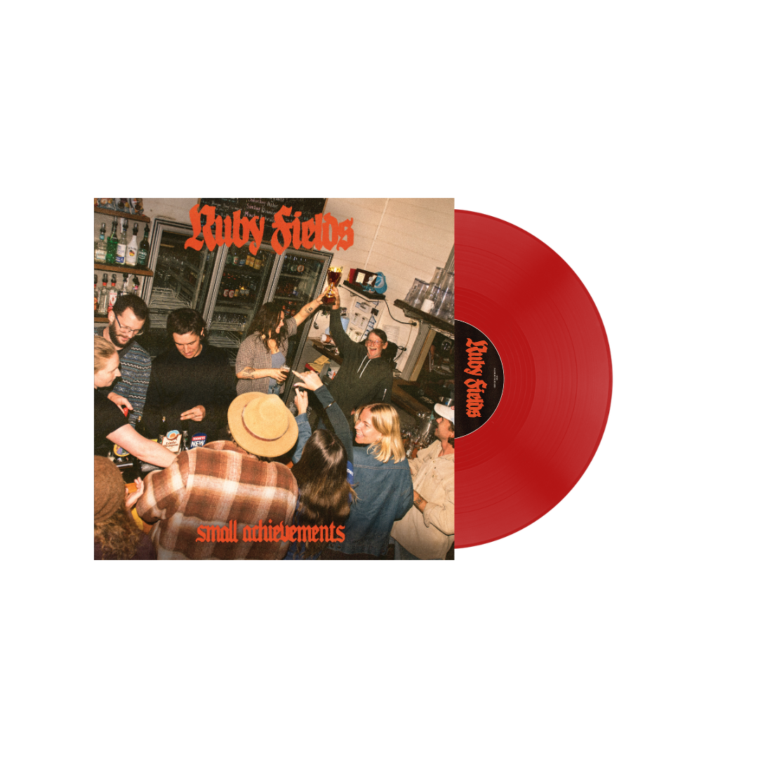 Ruby Fields / Small Achievements (Red Vinyl) - Merch Jungle - Official Ruby Fields music and merch