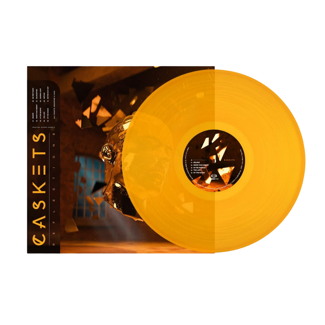 Caskets / Reflections (Transparent Orange Vinyl) - Merch Jungle - Official Caskets music and merch