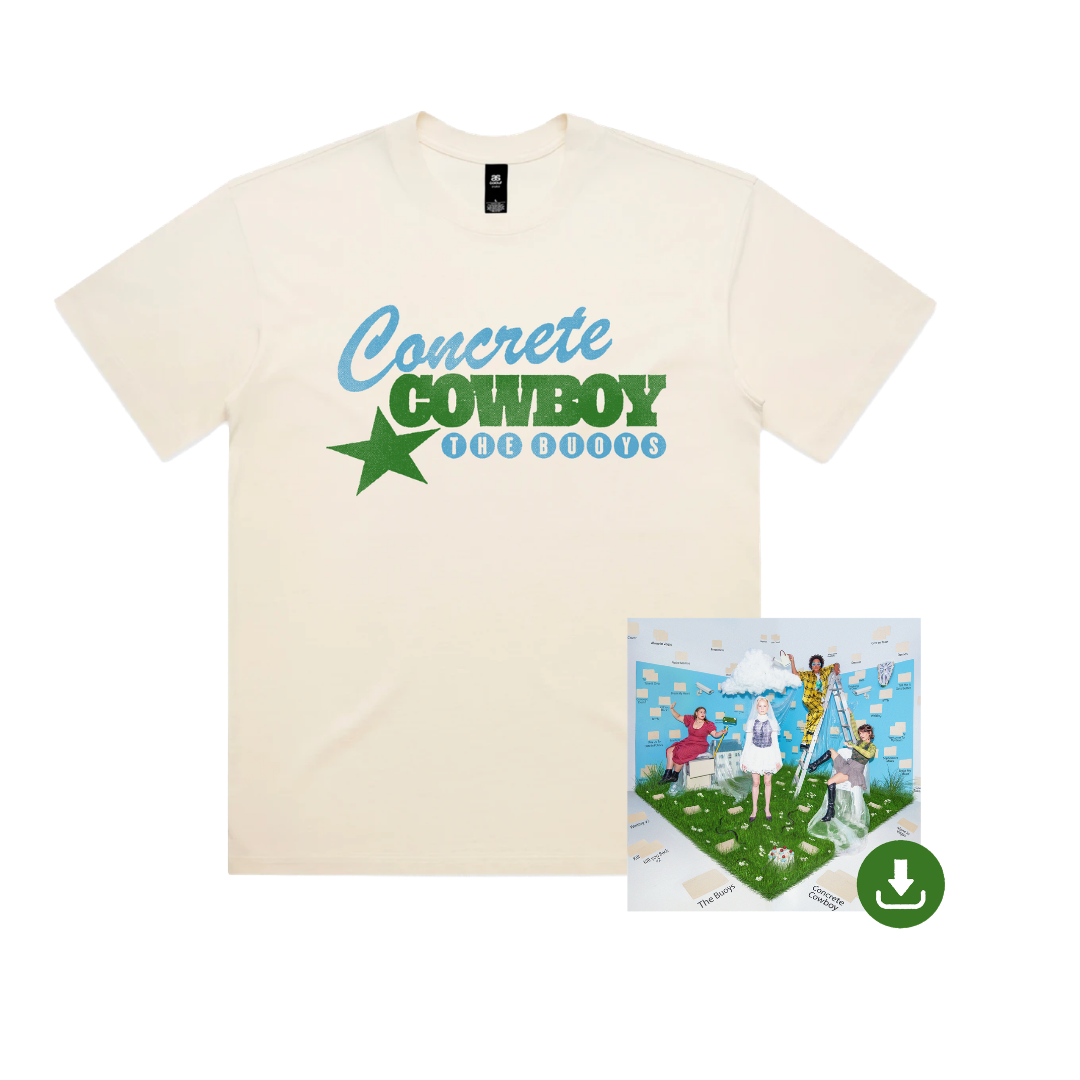 The Buoys / Concrete Cowboy Tee + Digital Download - Merch Jungle - Official The Buoys music and merch