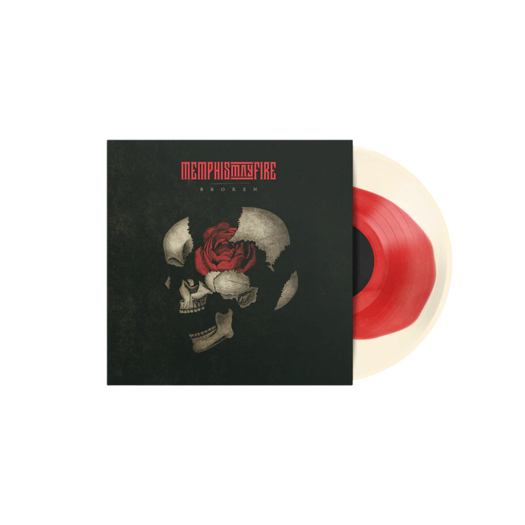 Memphis May Fire / Broken (Bone And Red Vinyl) - Merch Jungle - Official Rise Records music and merch