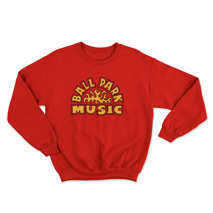 Ball Park Music / Logo Crew (Red) - Merch Jungle - Official Ball Park Music music and merch