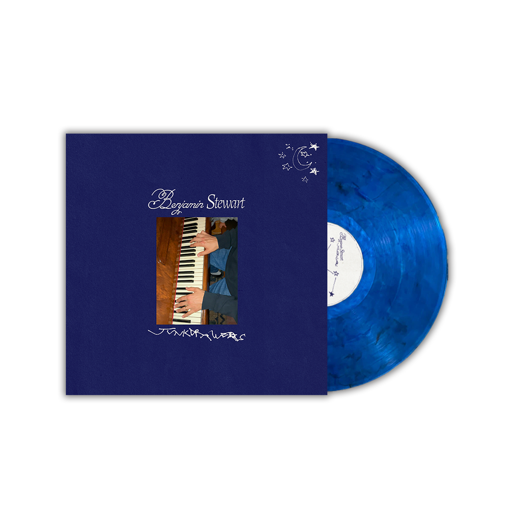 Benjamin Stewart / Junkdrawers (Rainy Night Blue/Black Swirl Vinyl) - Merch Jungle - Official Benjamin Stewart music and merch
