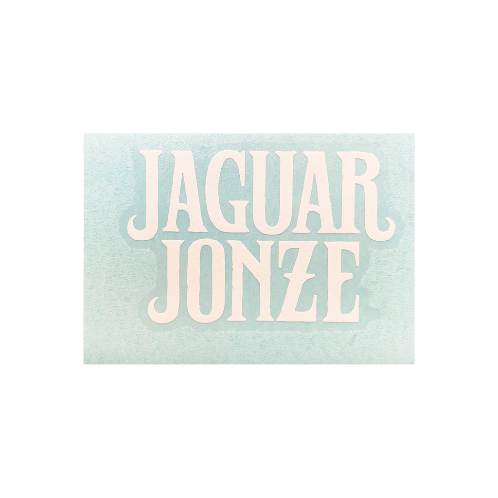 Jaguar Jones/ Clear Logo Sticker - Merch Jungle - Official Jaguar Jonze band t-shirts and band merch.