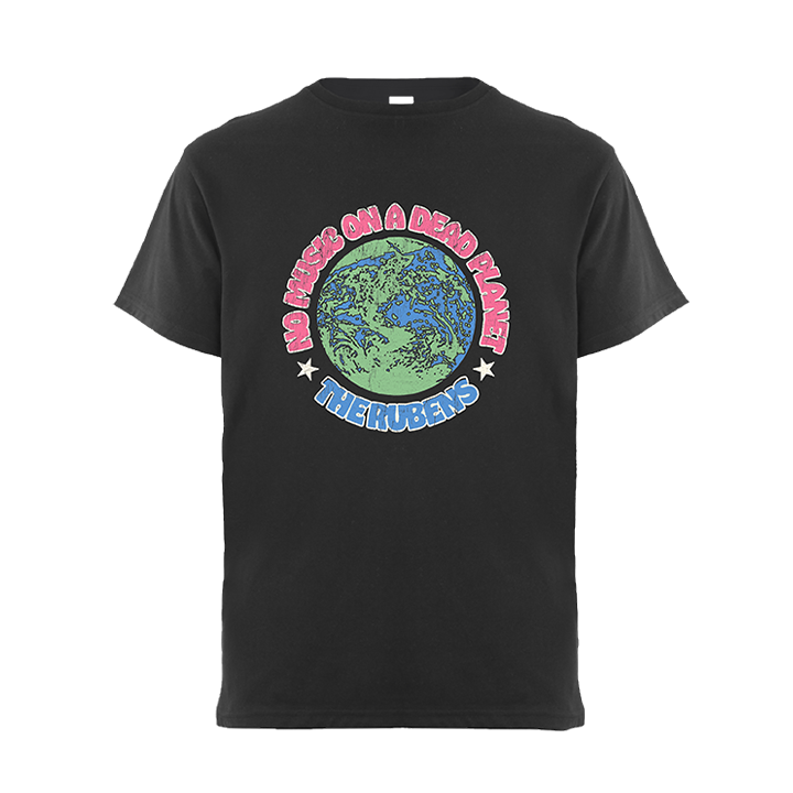 The Rubens / No Music On A Dead Planet Tee (Black) - Merch Jungle - Official Green Music music and merch