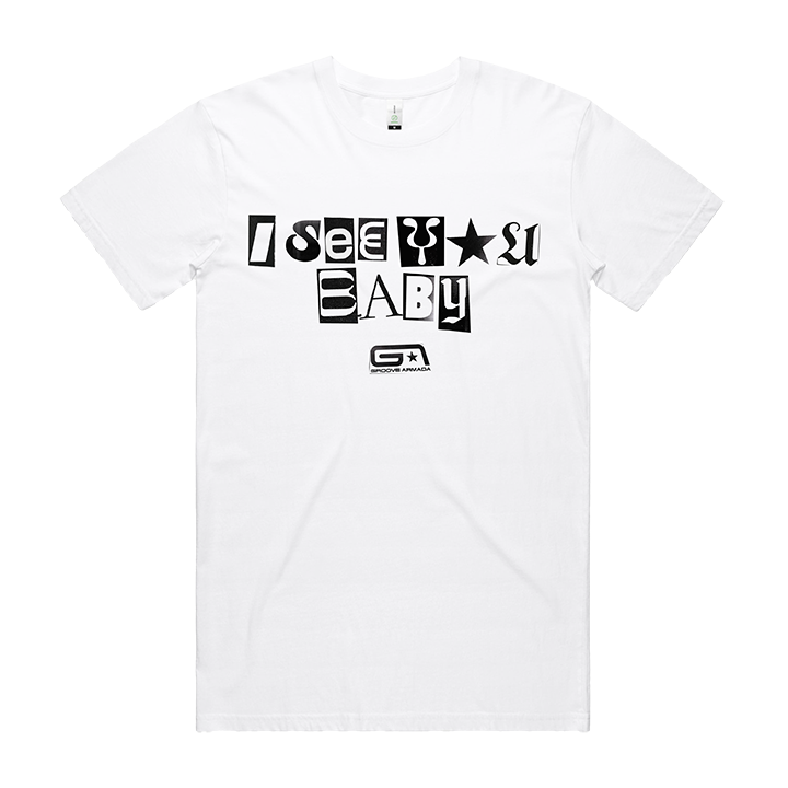 Groove Armada / I See You Baby Tee (White) - Merch Jungle - Official Groove Armada music and merch