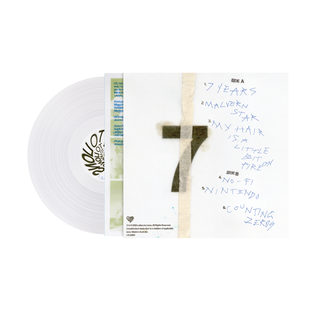 Letters to Lions / Seven Years (Clear Vinyl) - Merch Jungle - Official Letters To Lions music and merch