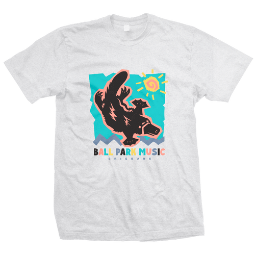 Platypus Tee (White) - Merch Jungle - Official Ball Park Music band t-shirts and band merch.