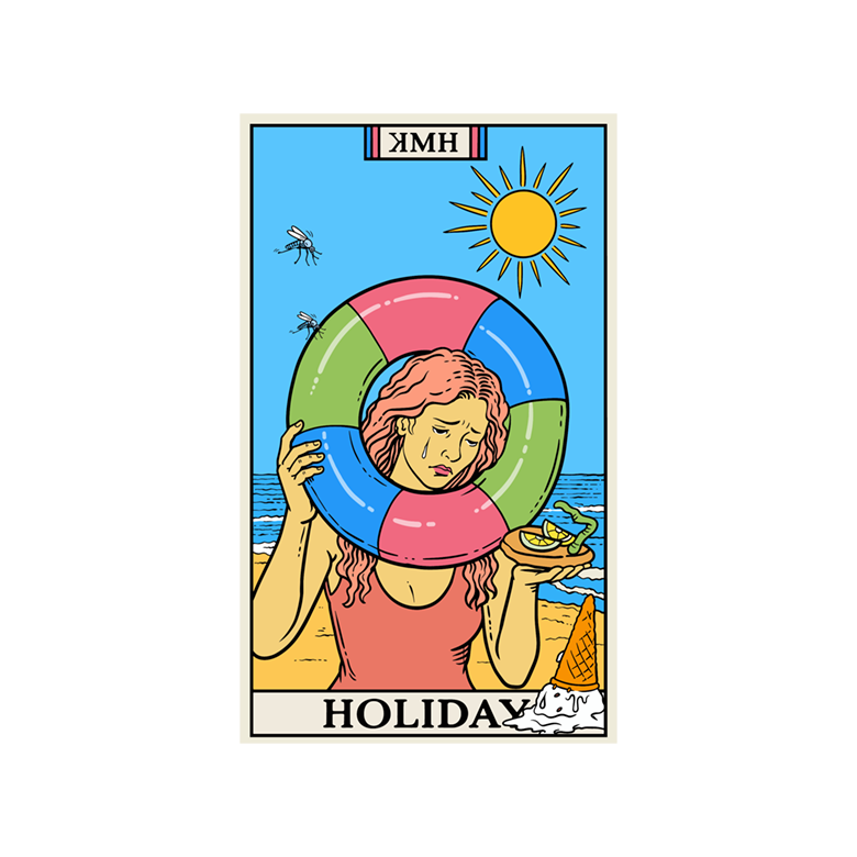 Kate Miller-Heidke  / The Kiss And The Abyss Holiday Beach Towel - Merch Jungle - Official Kate Miller-Heidke music and merch
