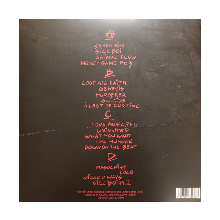 Ren / Sick Boi (Black & Red Splatter Money Game Edition 2LP Vinyl) - Merch Jungle - Official Ren music and merch