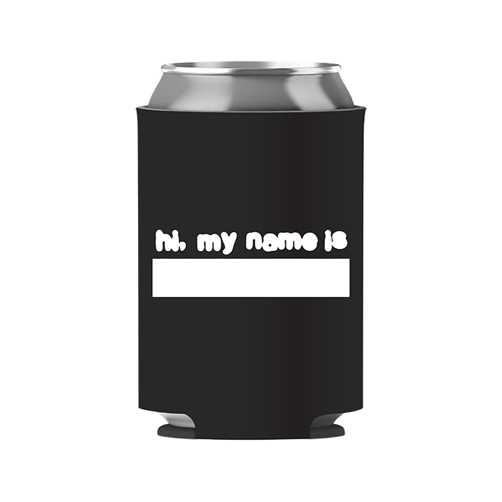 Sam Tompkins / Hi My Name Is Insecure Stubby Holder - Merch Jungle - Official Sam Tompkins music and merch