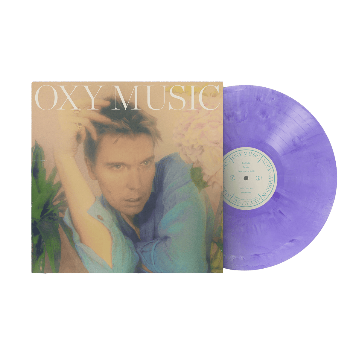 Oxy Music - Exclusive Purple Vinyl - Merch Jungle - Official Alex Cameron band t-shirts and band merch.