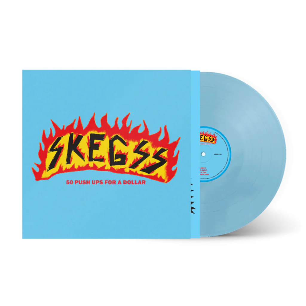 Skegss / 50 Push Ups for a Dollar (Blue Vinyl) - Merch Jungle - Official Skegss band t-shirts and band merch.