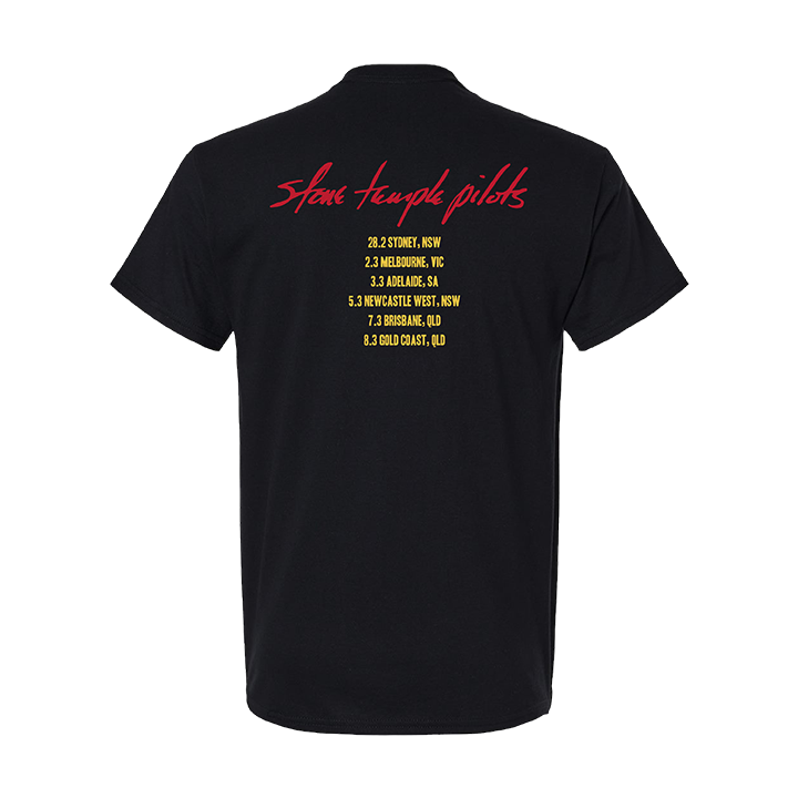 Stone Temple Pilots / Tour Tee (Black) - Merch Jungle - Official Stone Temple Pilots music and merch