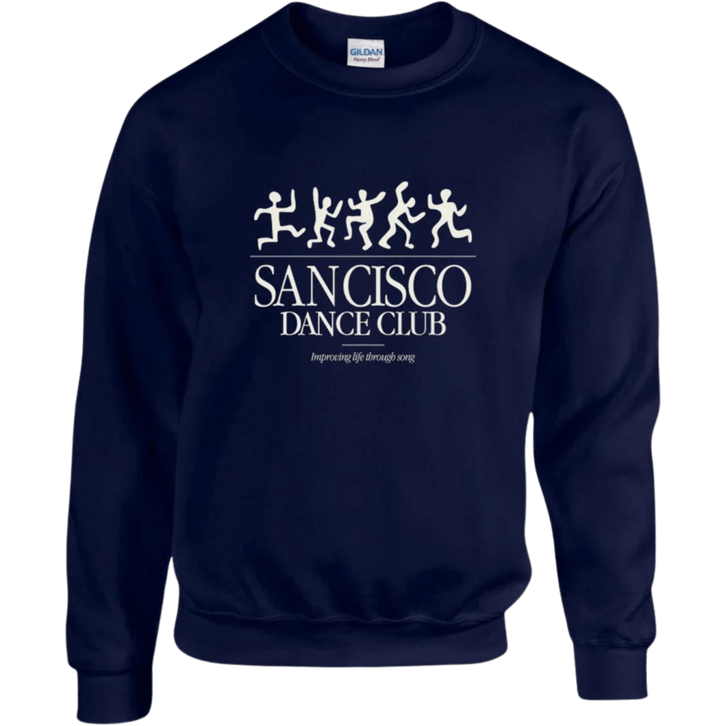 Dance Club Navy Sweater - Merch Jungle - Official San Cisco band t-shirts and band merch.