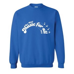 Music For All Sweater (Blue) - Merch Jungle - Official San Cisco band t-shirts and band merch.
