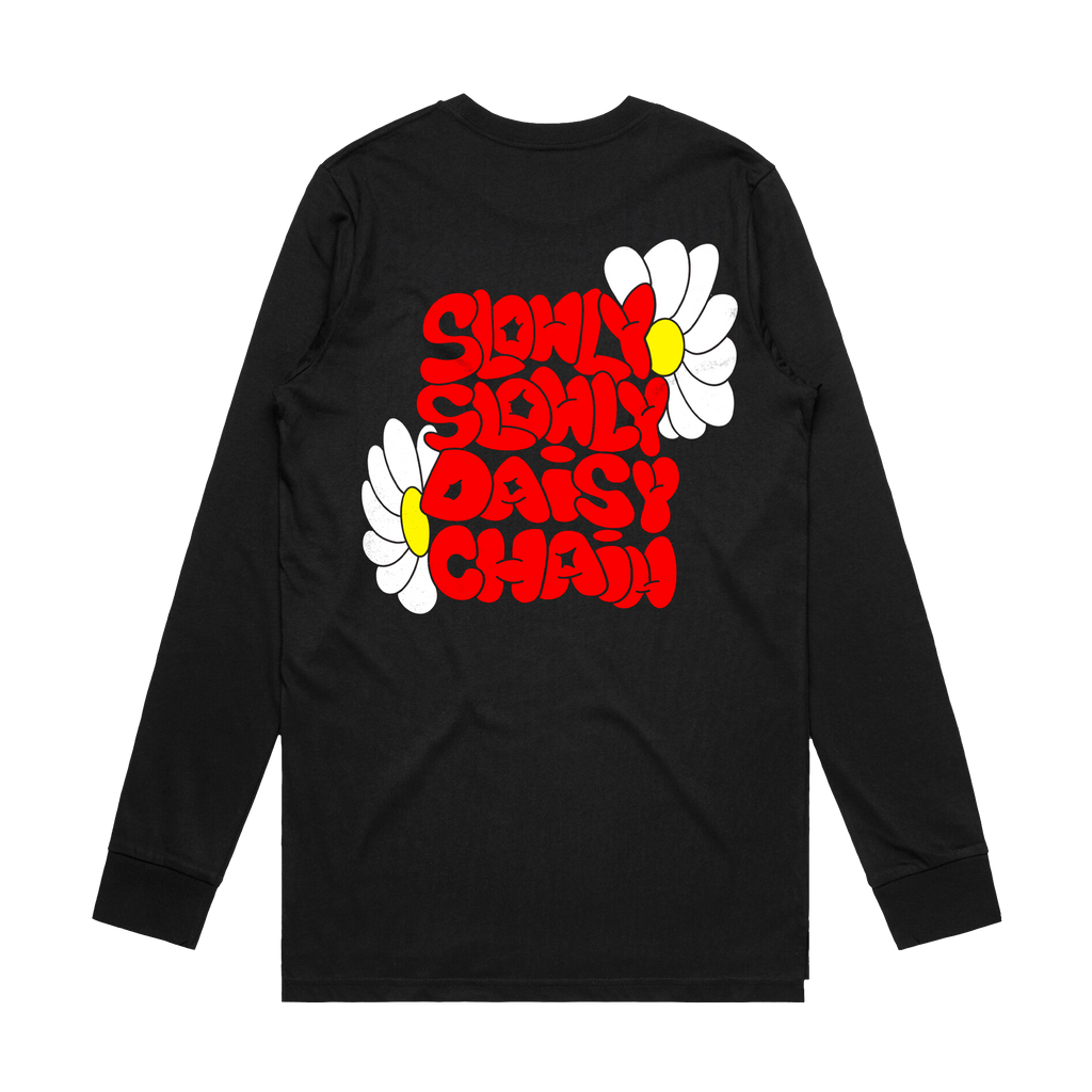Daisy Chain Devil Longsleeve (Black) - Merch Jungle - Official Slowly Slowly band t-shirts and band merch.