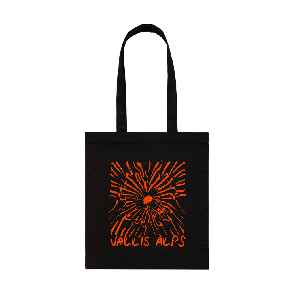 Vallis Alps / Flower Tote (Black) - Merch Jungle - Official Vallis Alps band t-shirts and band merch.