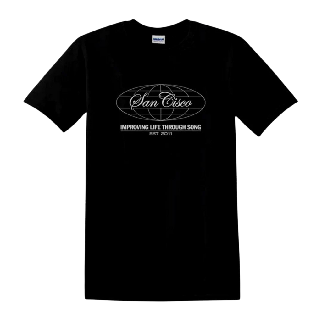 Black Globe Tee - Merch Jungle - Official San Cisco band t-shirts and band merch.