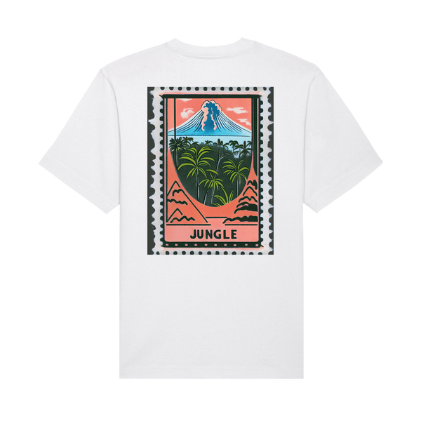 Volcano Paradise Stamp Tee - Merch Jungle - Official Jungle band t-shirts and band merch.