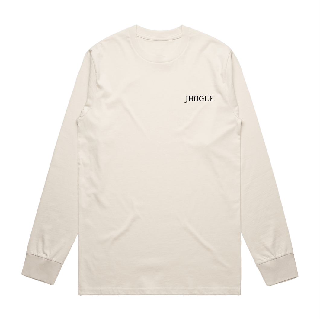 Hella Logos Longsleeve (Cream) - Merch Jungle - Official Jungle band t-shirts and band merch.
