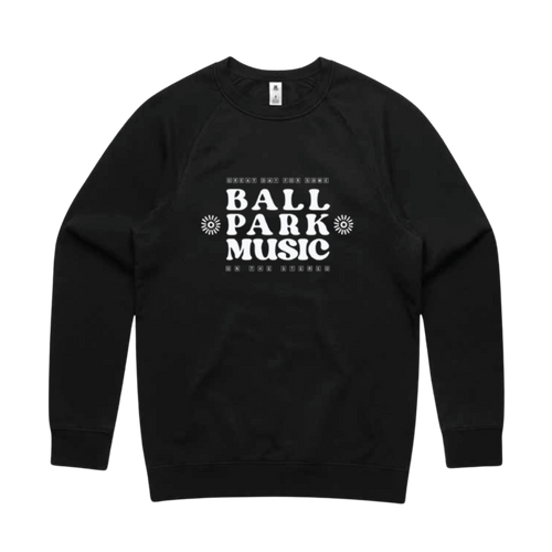 Great Day Black Crew - Merch Jungle - Official Ball Park Music band t-shirts and band merch.