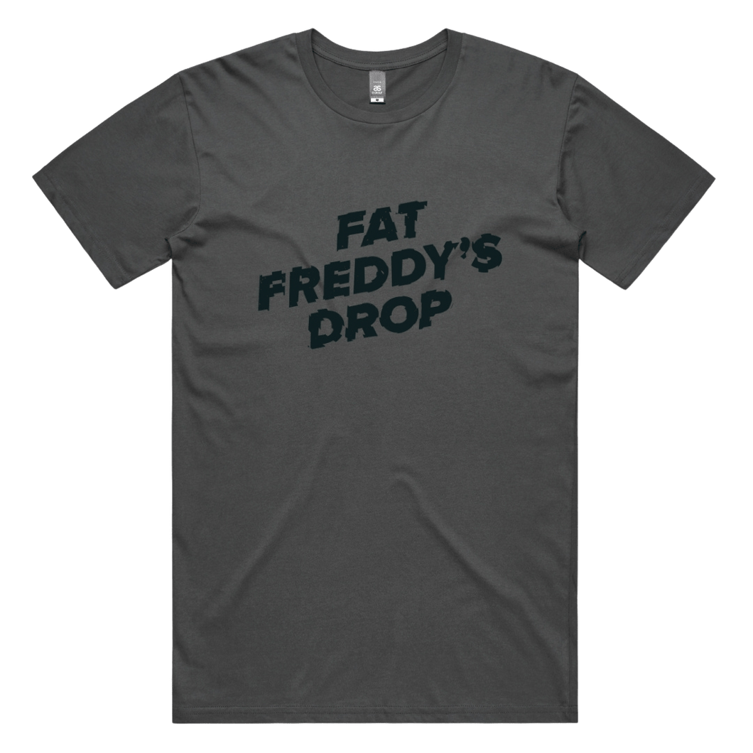 Freddy's Logo Tee Charcoal - Merch Jungle - Official Fat Freddy's Drop band t-shirts and band merch.