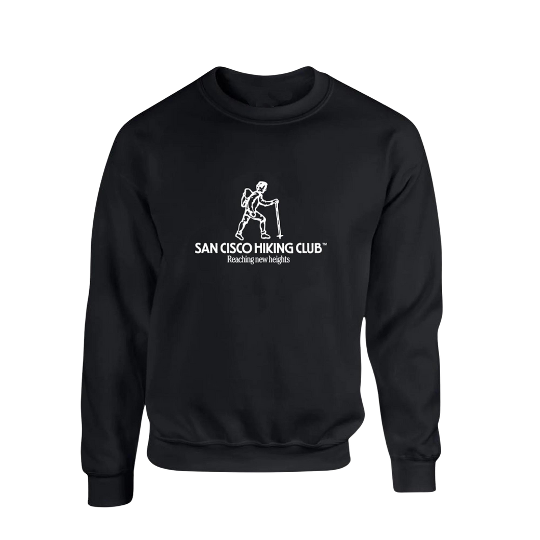 Hiking Club Black Sweater - Merch Jungle - Official San Cisco band t-shirts and band merch.