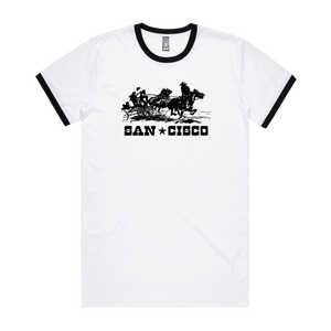 Western Tee (White/Black) - Merch Jungle - Official San Cisco band t-shirts and band merch.
