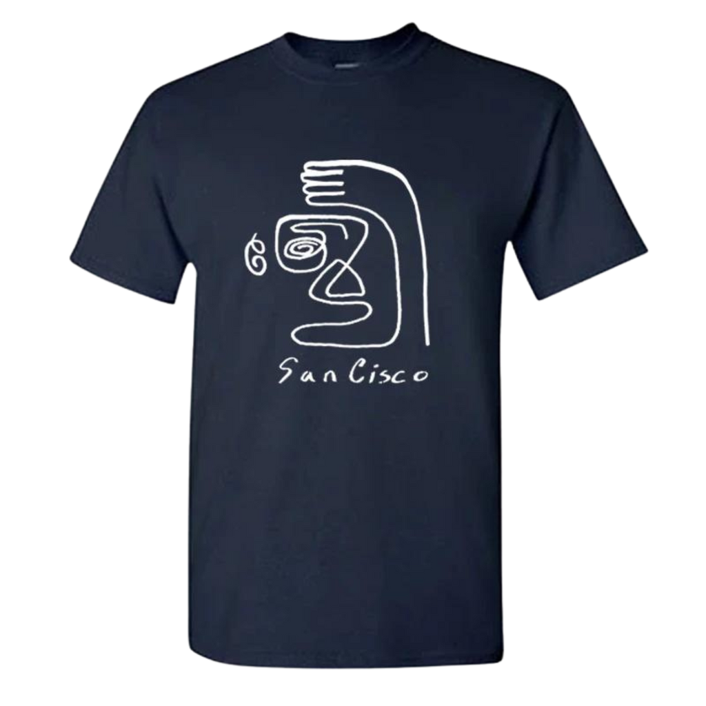 Face tee - Navy - Merch Jungle - Official San Cisco band t-shirts and band merch.
