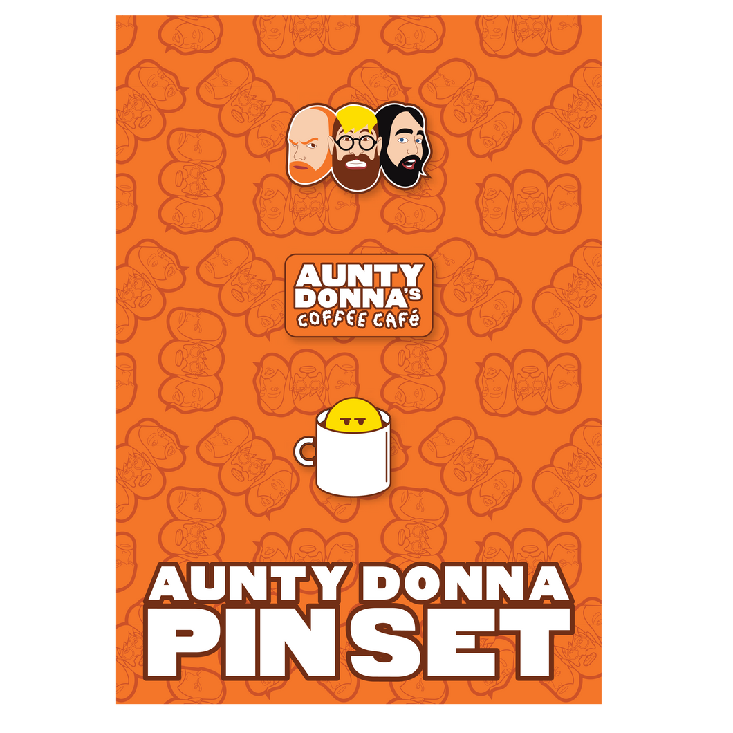 Aunty Donna Pin Set - Merch Jungle - Official Aunty Donna band t-shirts and band merch.