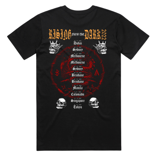Rising From The Dark Tee - Merch Jungle - Official Lacuna Coil band t-shirts and band merch.