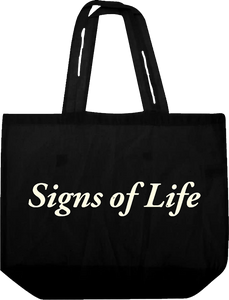 Signs of Life Tote - Merch Jungle - Official Neil Gaiman & FourPlay String Quartet band t-shirts and band merch.