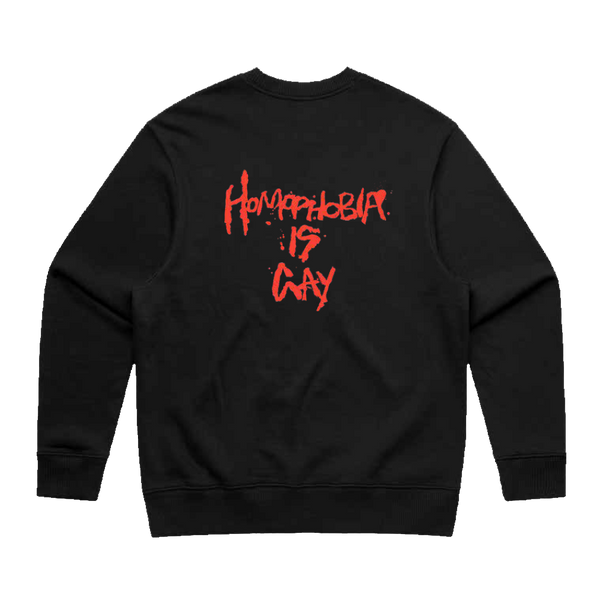 Homophobia Is Gay Crew - Merch Jungle - Official MAY-A band t-shirts and band merch.
