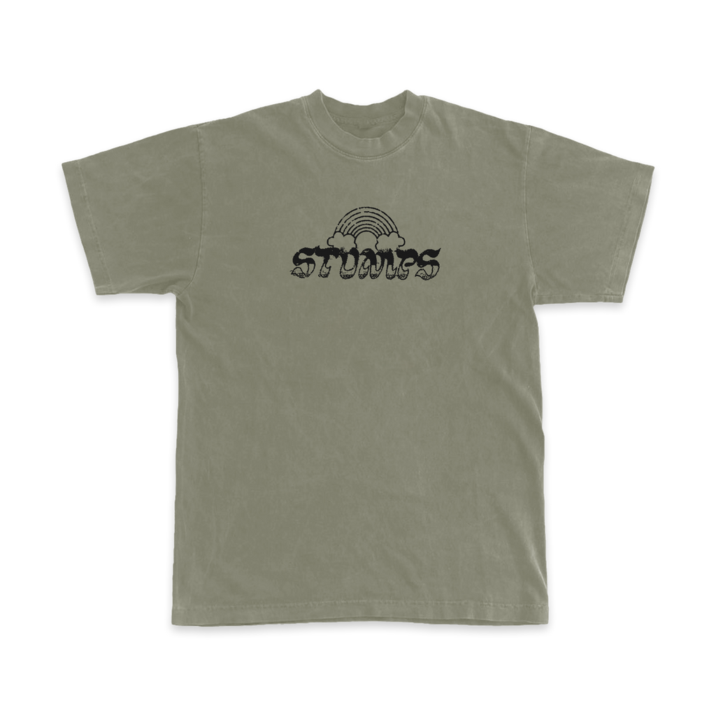 STUMPS / Rainbow Tee (Faded Eucalyptus) - Merch Jungle - Official STUMPS band t-shirts and band merch.