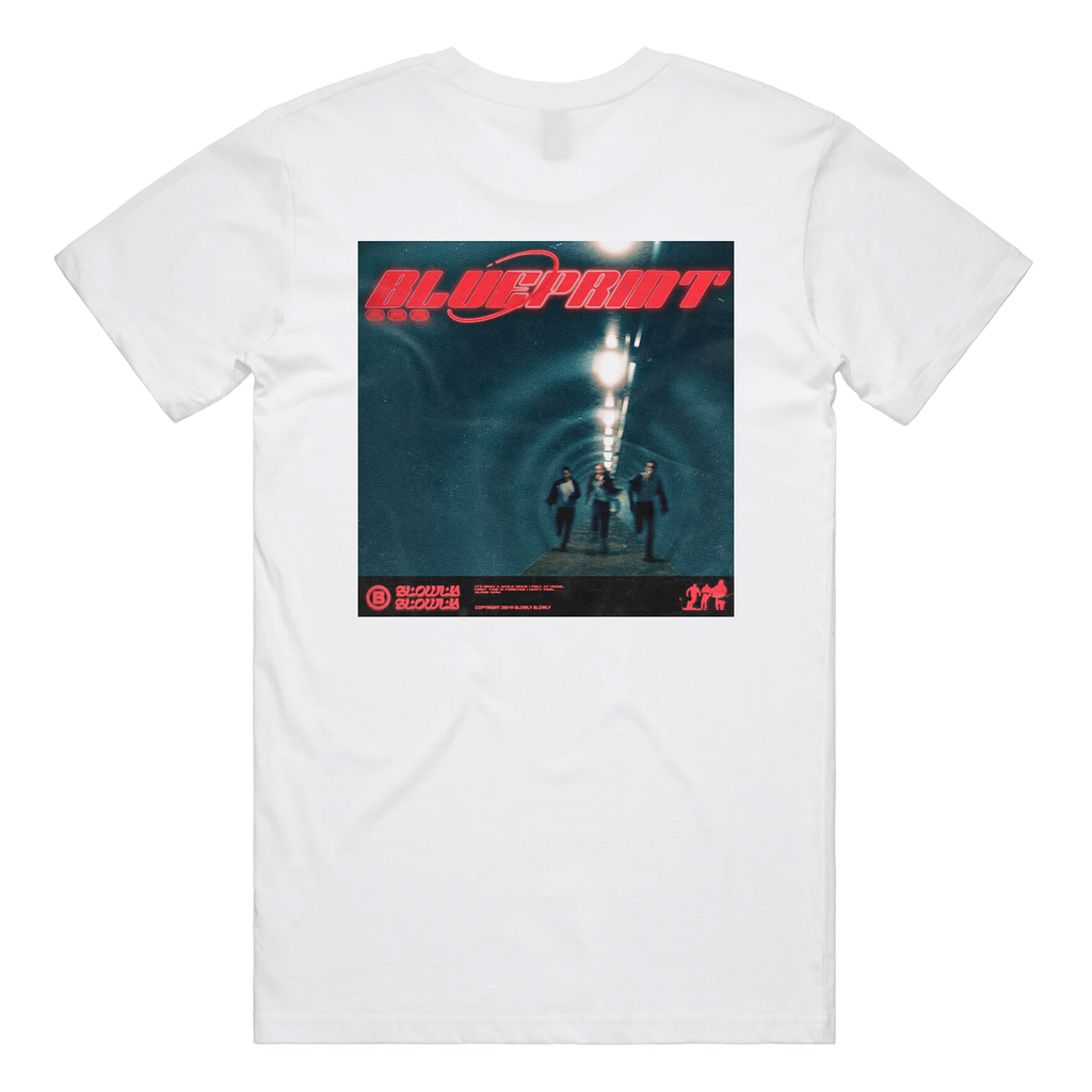 Blueprint Tee (White) - Merch Jungle - Official Slowly Slowly band t-shirts and band merch.
